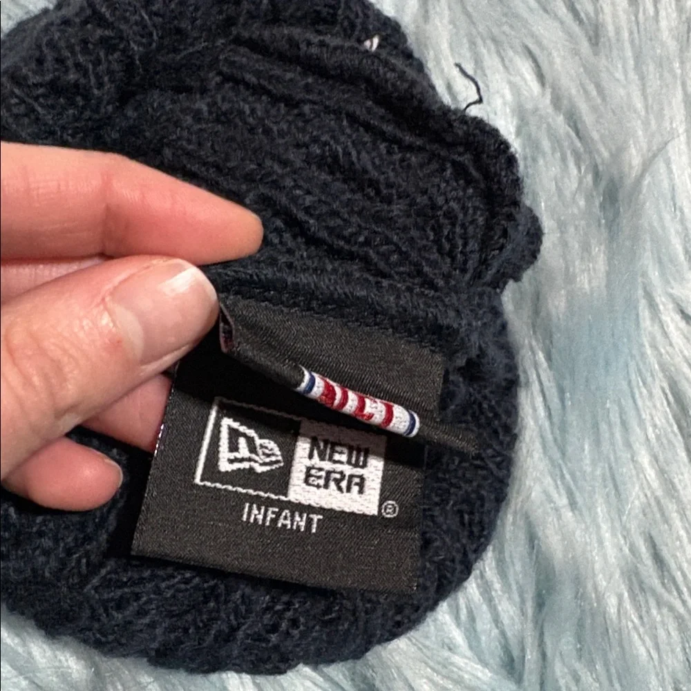 New Era NFL Chicago Bears Navy Knit Pom Pom Infant Beanie